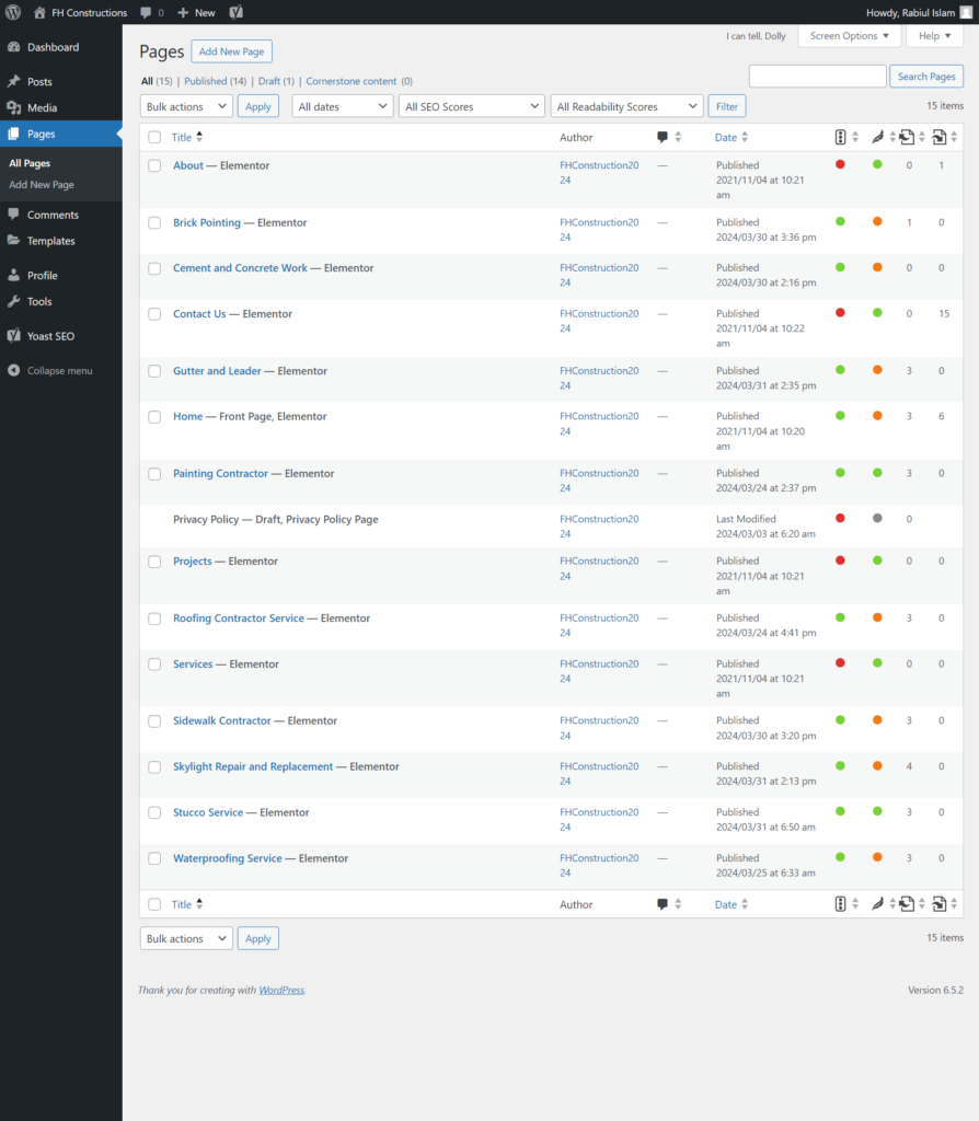SEO Score Green Portfolio